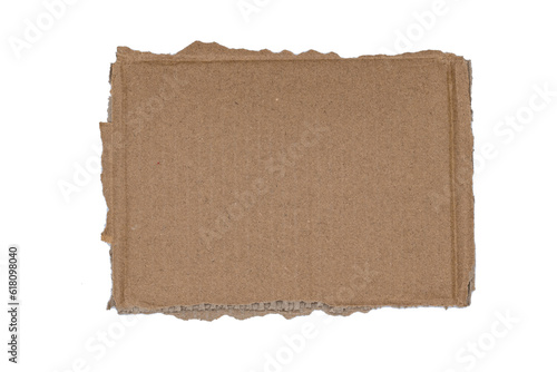 Cardboard Pieces Textured Background with Copy Space, Brown ripped Kraft Paper Wallpaper