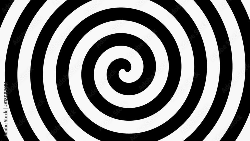 Black and White Hypnotic Spiral Background Loop Animation in 4K Black and White Hypnotic Spiral Background Loop Animation in 4K