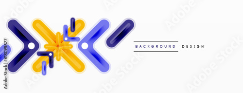 Minimal geometric background cross line. Design for wallpaper, banner, background, landing page, wall art, invitation, prints, posters