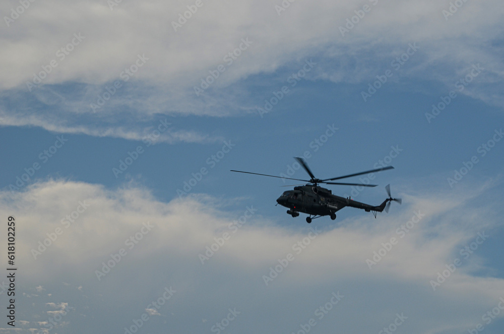 helicopter in flight helicopter in flight
