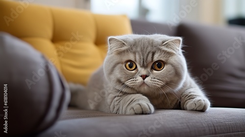 Captivating Curled Elegance: Scottish Fold Cats in Focus © Emojibb.Family