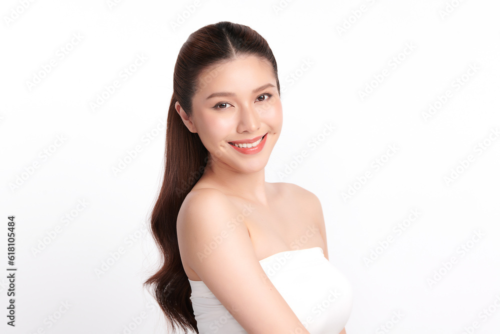 Beautiful young asian woman with clean fresh skin on white background, Face care, Facial treatment, Cosmetology, beauty and spa, Asian women portrait. Beautiful young asian woman with clean fresh skin on white background, Face care, Facial treatment, Cosmetology, beauty and spa, Asian women portrait.