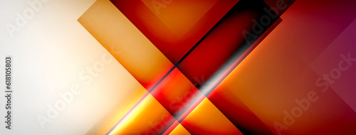 Light and shadow squares and lines abstract background