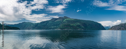 Blick auf den Eidfjord in Norwegen