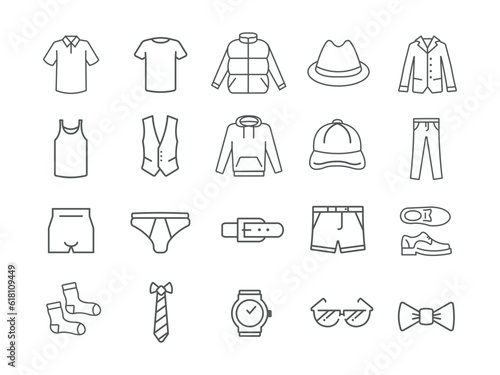 Vászonkép Icons of men's clothing
