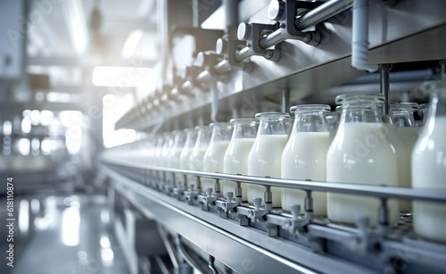 Milk Factory filling Milk Bottles © PHdJ