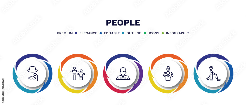 set of people thin line icons. people outline icons with infographic template. linear icons such as sir, team work success, photographer working, man with open lock, man vacuuming vector. set of people thin line icons. people outline icons with infographic template. linear icons such as sir, team work success, photographer working, man with open lock, man vacuuming vector.