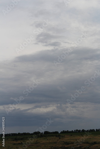 A tornado in a field