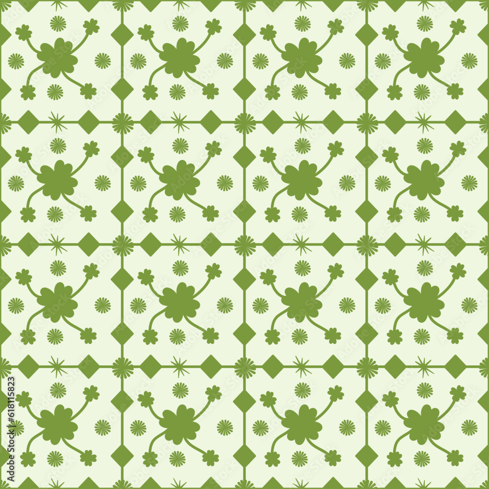 seamless pattern with leaves
