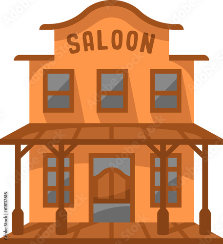Simple Saloon Illustration
