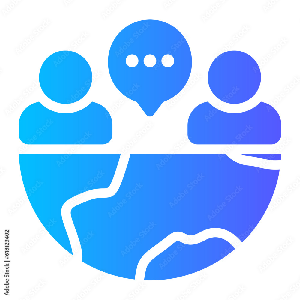 friendship gradient icon friendship gradient icon