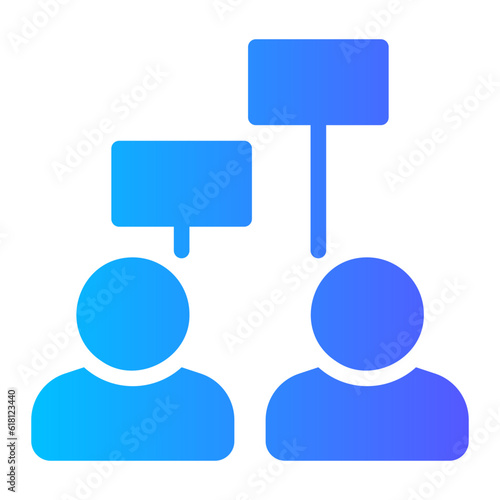 protest gradient icon