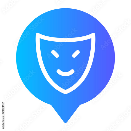 speech bubble gradient icon
