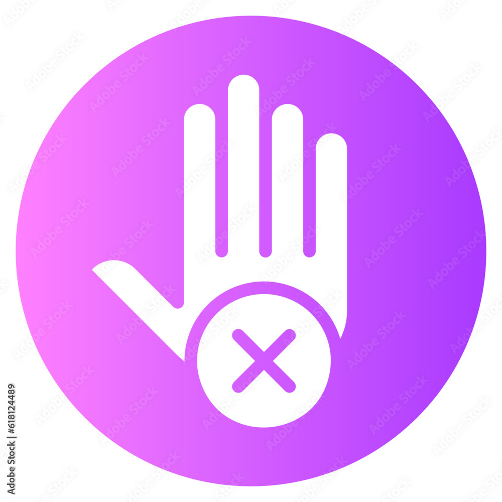 Obraz premium stop gradient icon