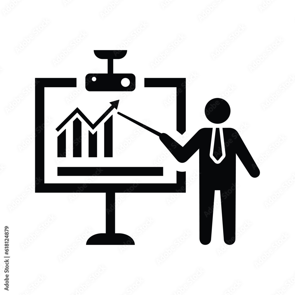 Presentation icon. Presentation icon.