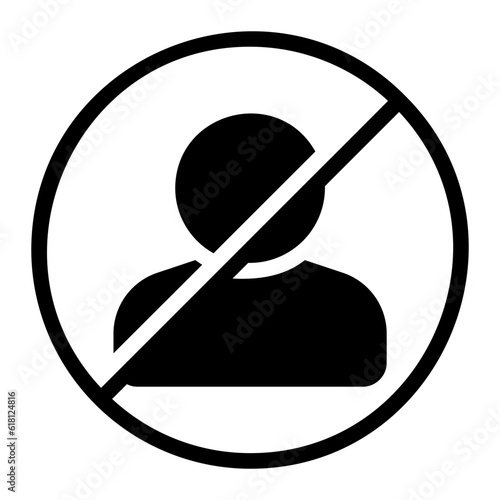 banned glyph icon