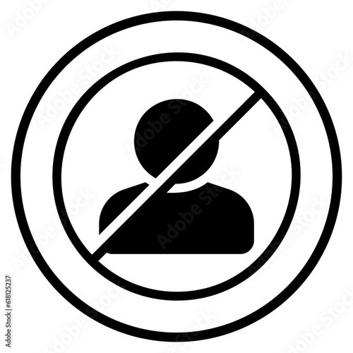 banned glyph icon