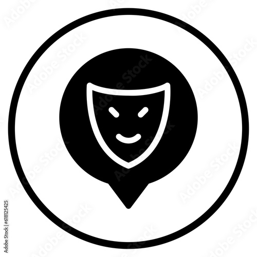 speech bubble glyph icon