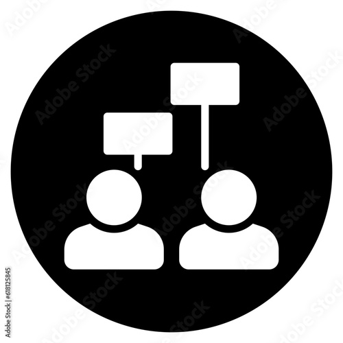 protest glyph icon