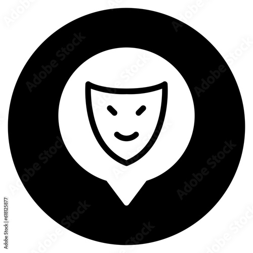 speech bubble glyph icon