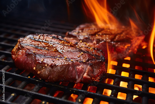 AI generated image of rib eye steak