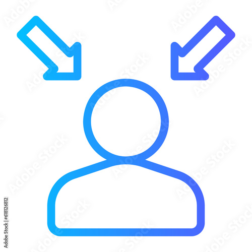 pressure gradient icon