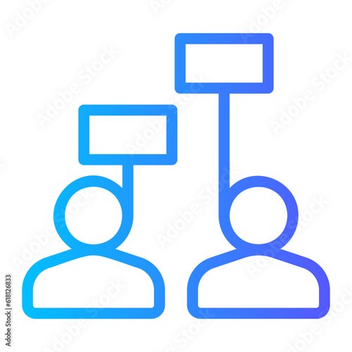 protest gradient icon
