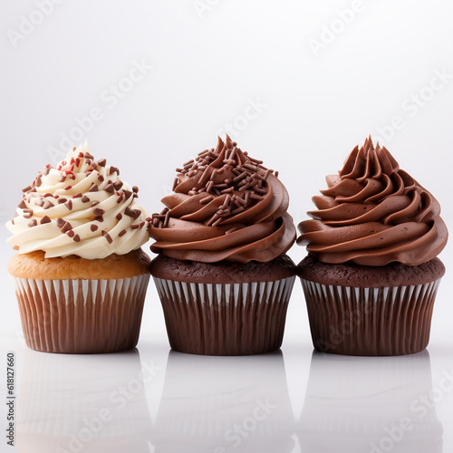 three cupcakes