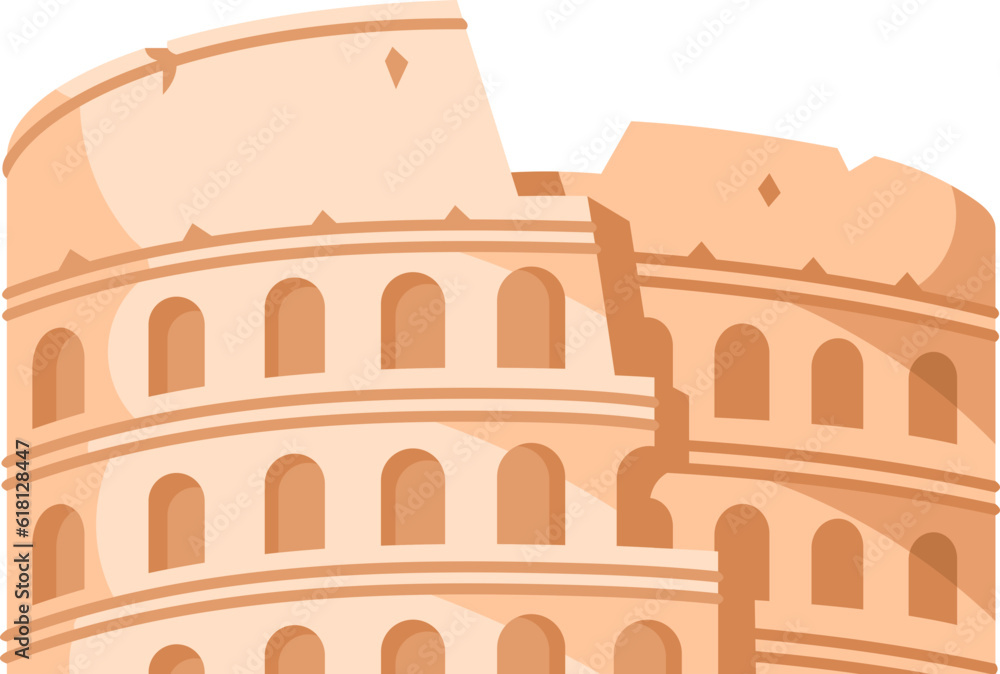 Simple Colosseum Illustration