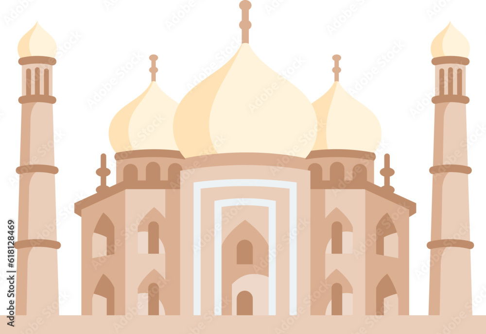 Simple Taj Mahal Illustration