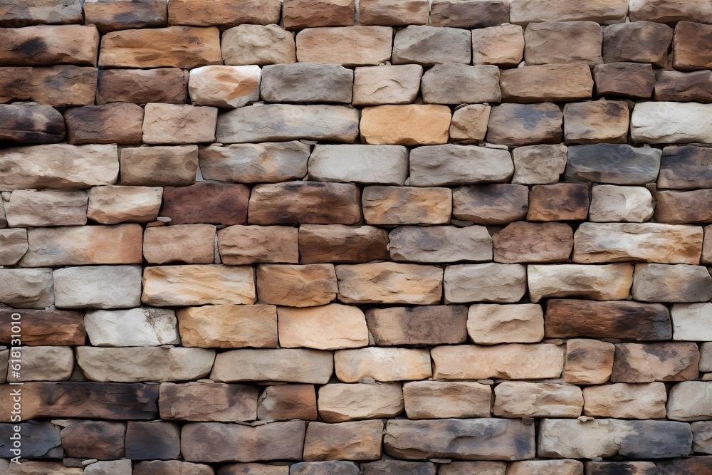 Background of stone wall texture. Natural stone wall texture for design.generative ai