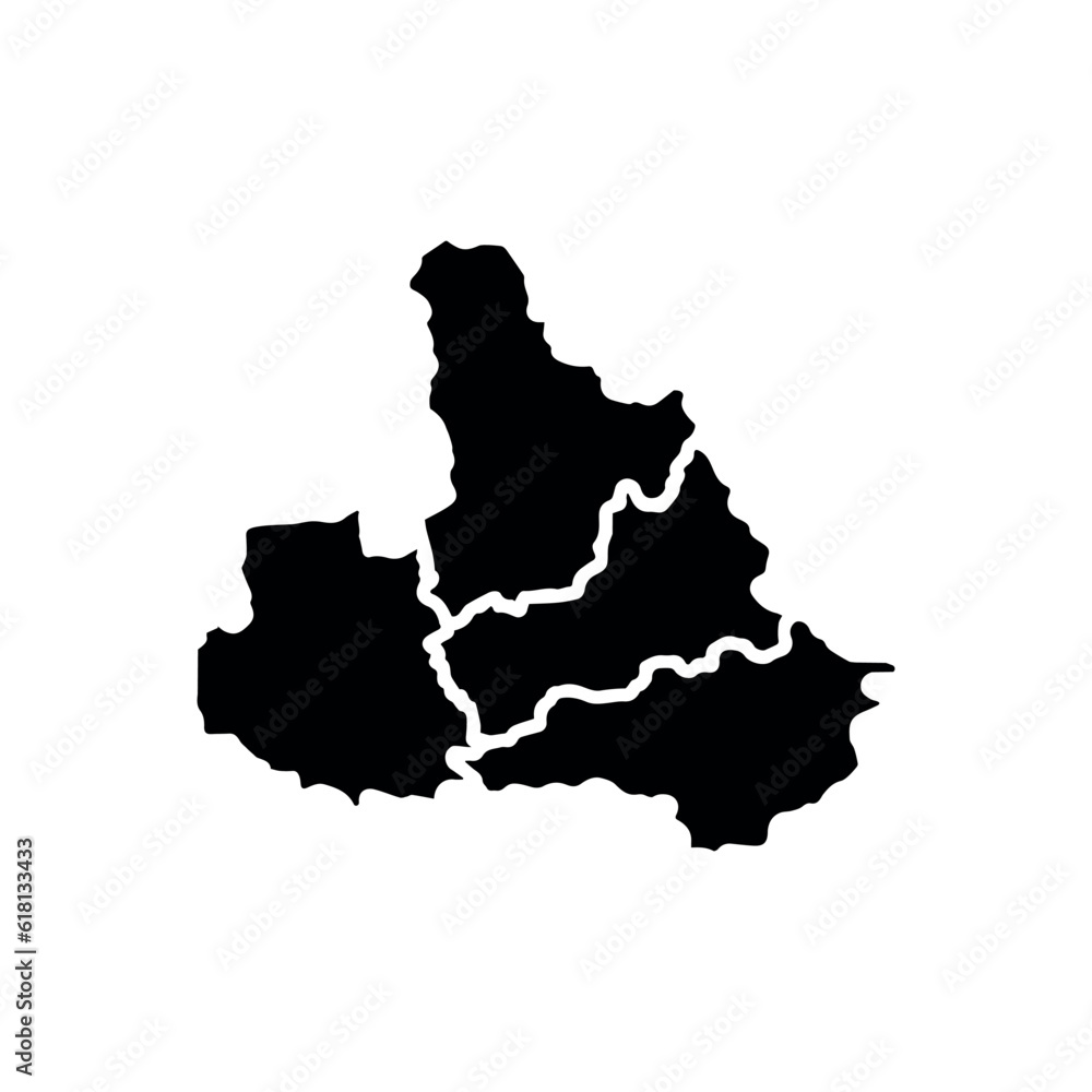 map with highlighted. vector illustration. isolated black map or region. black spot. icon, symbol or sign. vector illustration. travel. map with highlighted. vector illustration. isolated black map or region. black spot. icon, symbol or sign. vector illustration. travel.