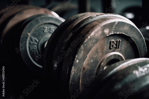 close up of dumbbell