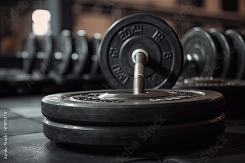 close up of dumbbells