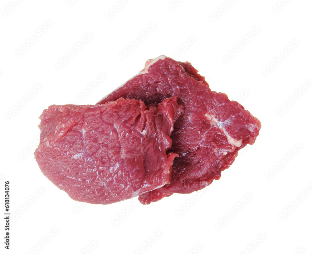 Fototapeta premium raw meat isolated on transparent.