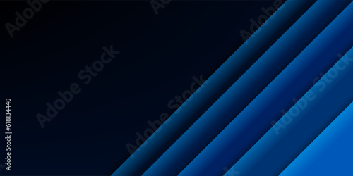 Blue black abstract background geometry shine and layer element vector for presentation design. Suit for business, corporate, institution, party, festive, seminar, and talks.