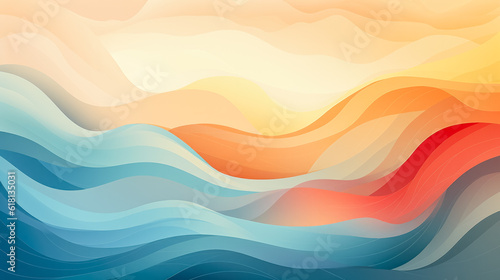 Mindful sunrise meditation background gentle pastel colors, background, copy space
