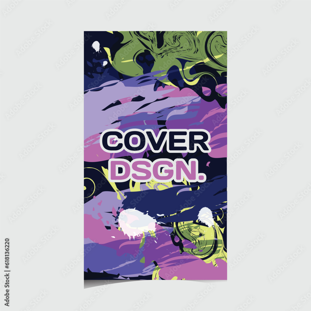 Obraz premium Colorful abstract cover template design vector