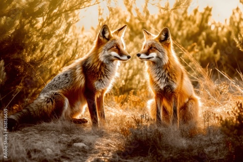 Foxes in the Wild Life - Generative AI