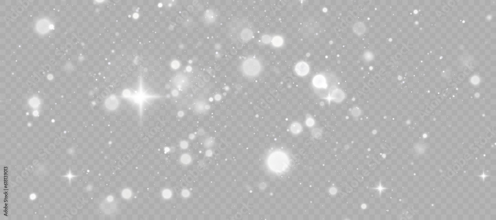 Bokeh glare lights. White blurry translucent glare effects. Abstract light effect. Vector