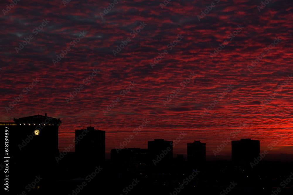 Urban Sunset Sky