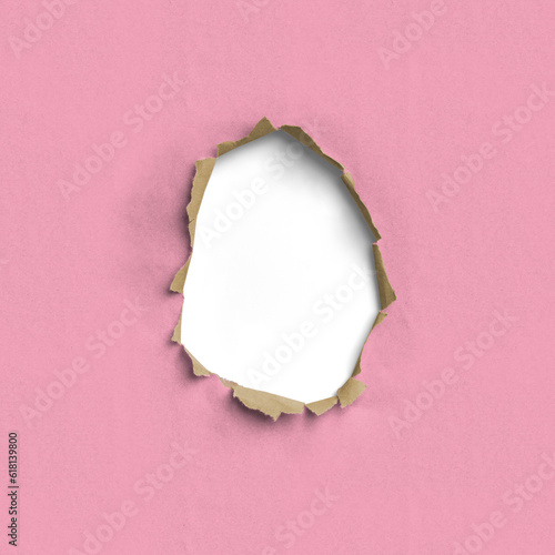 Pink Wrapping Paper with Hole