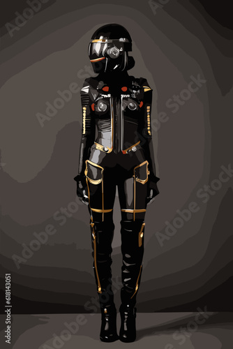 robot soldier woman