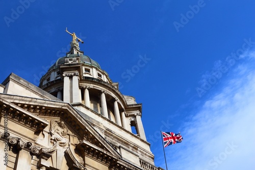 Central Criminal Court in London, UK. Old Bailey. Court of Law in London. photo