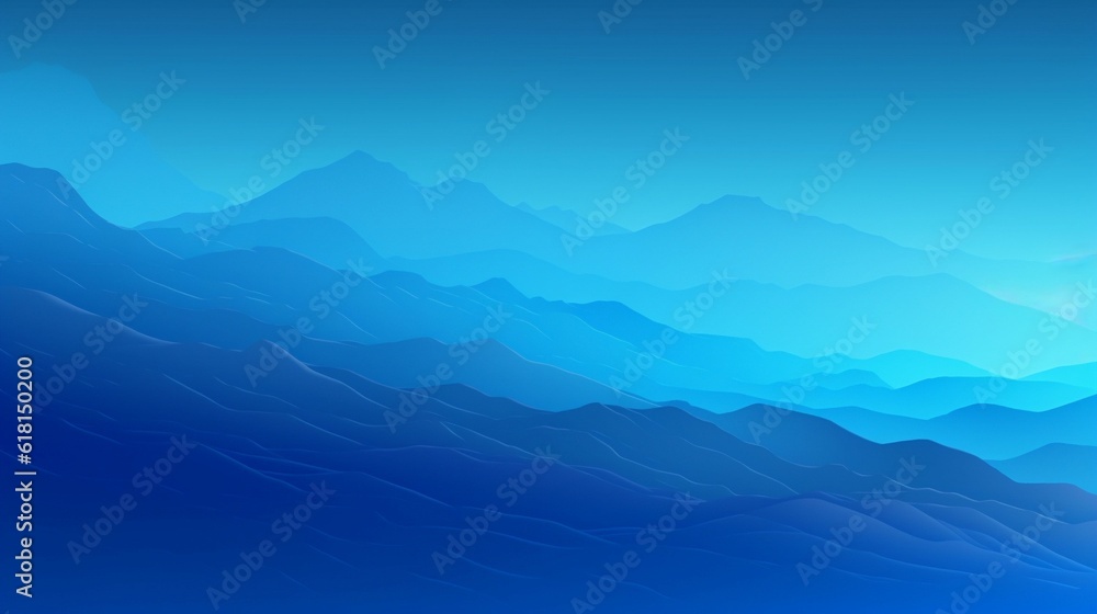 Mountain landscape. Abstract background with mountains. Generative AI.