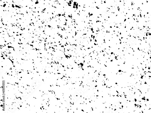 Dynamic vector grunge texture with coarse grains in various sizes. Overlay texture with a gritty, distressed appearance. Versatile design element for adding depth and texture