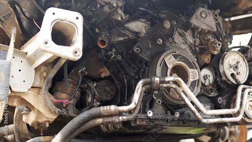 Car repair after an accident is not subject to. The car is rusting in a junkyard. Scrap metal that is disposed of. A motor that does not work. Disassembled transport engine