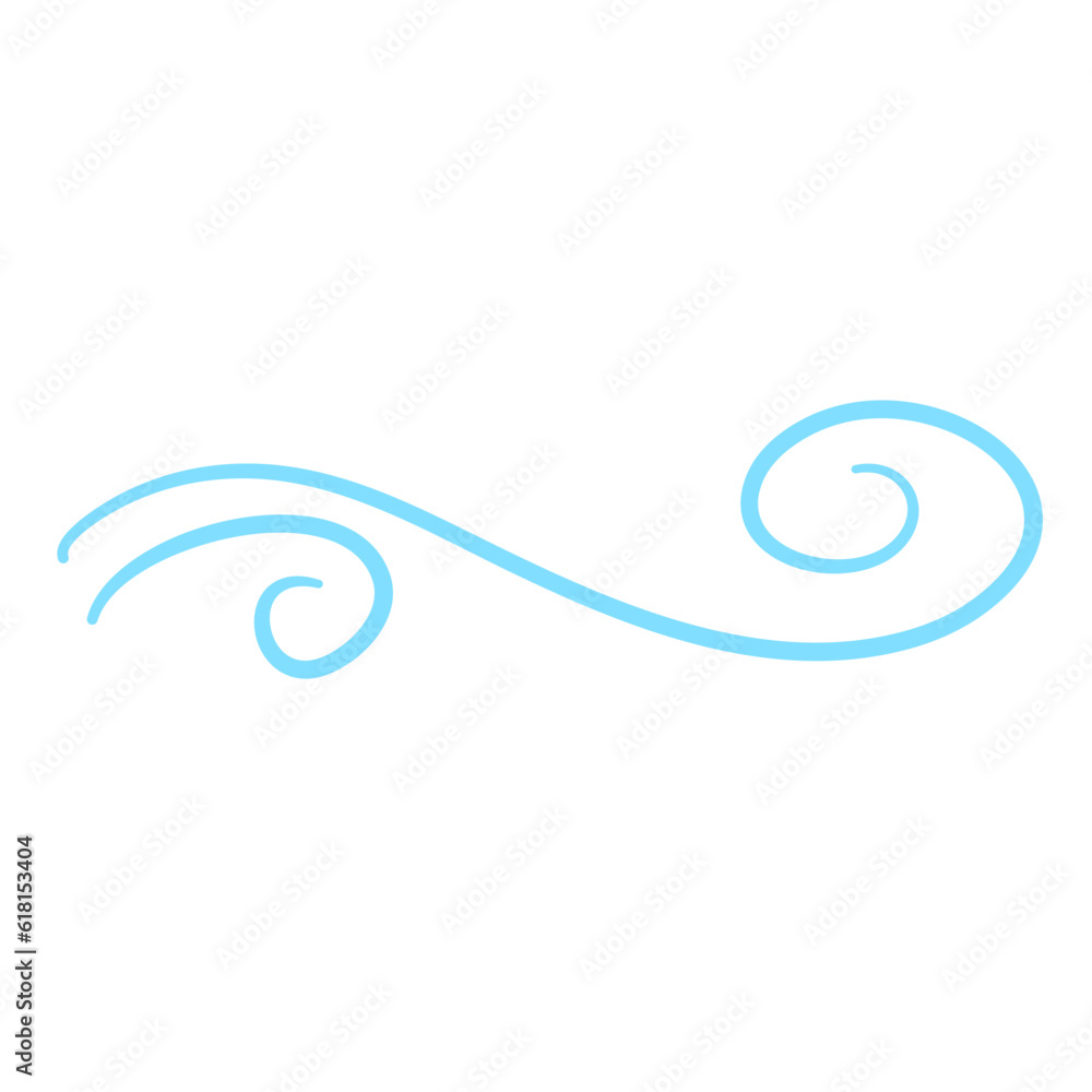 Blow Gusts Cold Wind Air Illustration Blow Gusts Cold Wind Air Illustration
