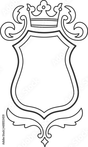 Heraldic Royal Shield Badge