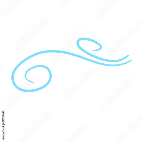 Blow Gusts Cold Wind Air Illustration